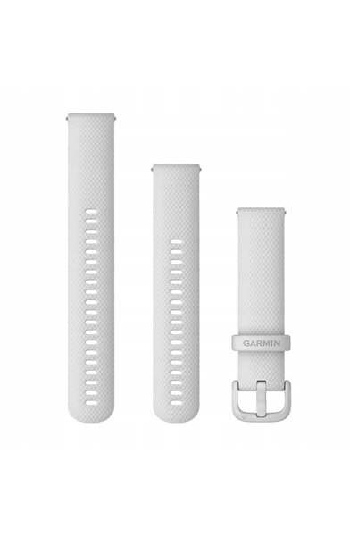 Garmin Curea din silicon Quick Release 20 (Alb / Cataramă Albă)
