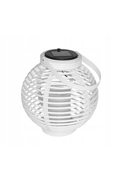 NO BRAND Lanternă solară LED, bilă ovală albă suspendată, pentru terasă VOLTENO