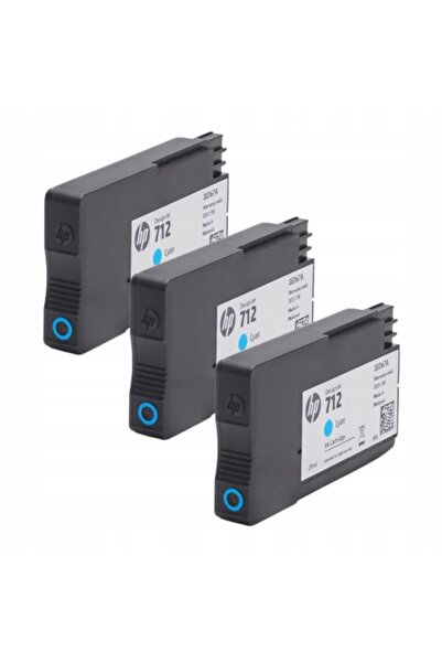 HP Cerneală originală 712 cyan pachet triplu 3ED77A
