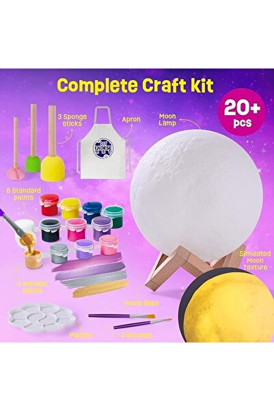 NO BRAND Kit lampă 3D cu pictură a lunii, cadou creativ pentru copii 3-12 ani