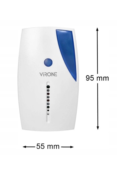 Virone Senzor de mișcare wireless cu alarmă pentru magazin, alimentat cu baterii