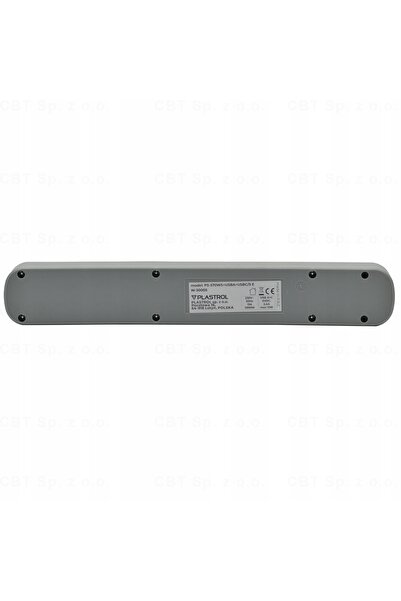 NO BRAND PS-530LS/5 Alb, cablu prelungitor de 5m, 5 prize SCHUKO + 2 porturi ...