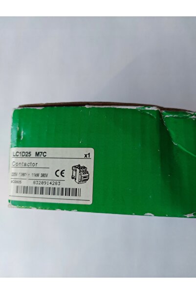 Schneider Electric 25A 3NO + POM 1NO1NC Bobină 24VAC Contactor motor SCHNEIDE...