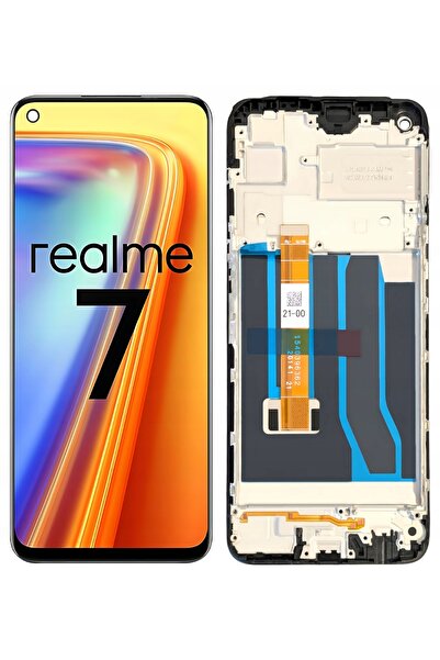 NO BRAND Display pentru Realme 7 4G Ecran LCD Panou de afișaj cu ramă RMX2155