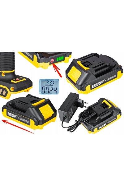 NO BRAND Foarfecă de grădină cu acumulator 2x Li-Ion 2Ah