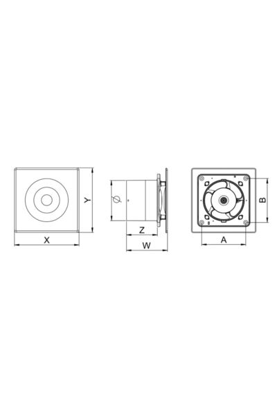 NO BRAND AWENTA LOOP WL125R VENTILATOR BIDIRECȚIONAL CZ. RUCHU