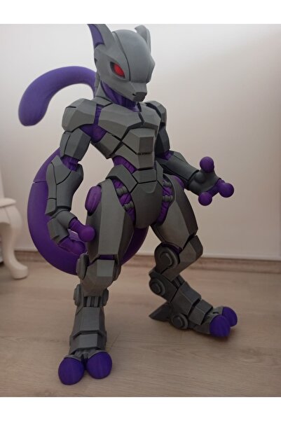 starlab3dstudios Pokemon Mecha Mewtwo Dev Boy Robotik Figür - Premium 3D Baskı