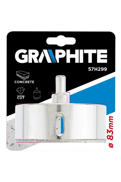 graphite 57H299 Burghiu cu vârf diamantat pentru gresie 83mm