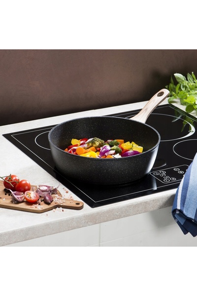 Konighoffer Tigaie adâncă din granit, pentru inducție și gaz solid, Pescado, ...