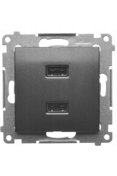 Kontakt-Simon Priză de încărcare DC2USB.01/49-SIMON54 Premium 2 X 5 V CC / 2.1 A