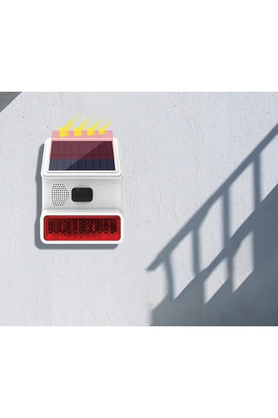 NO BRAND Sirenă wireless alimentată solar 433MHz WSR200 pentru sisteme de alarmă