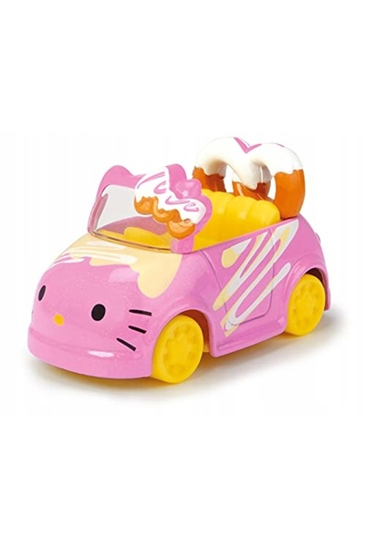 Dickie Toys Mașinuță de jucărie Hello Kitty, vehicul metalic cu figurină de p...