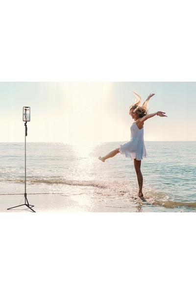 NO BRAND Selfie stick extra lung cu trepied pentru cameră