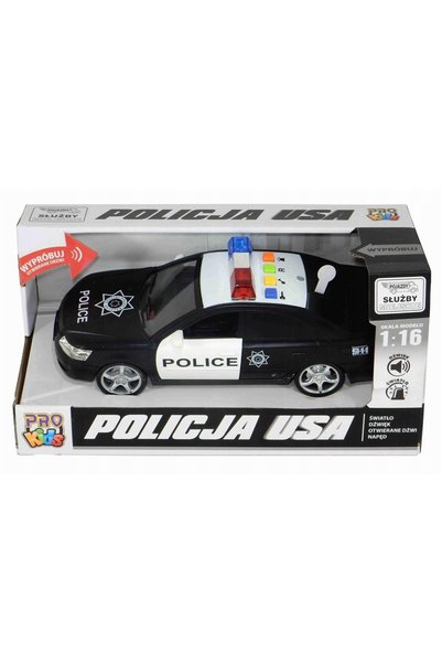 NO BRAND Mașină de poliție cu lumini, sunete, funcție de condus 0937