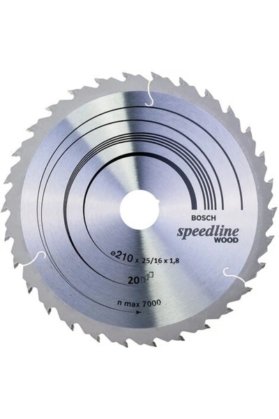 Bosch Disc de tăiere lemn Speedline 210x25/16x1,8mm 20z