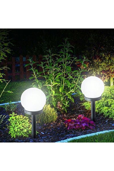 NO BRAND LUMINI SOLARE LED MARI DE GRĂDINĂ, TIP GLOB, 10CM, ADESIVE, 4 BUCĂȚI
