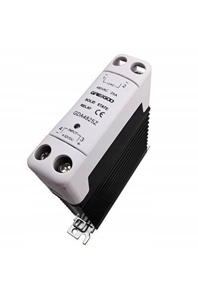 NO BRAND Releu SSR GDA4825Z (25A; 4-32VDC) DC-AC; pe șină DIN; cu radiator