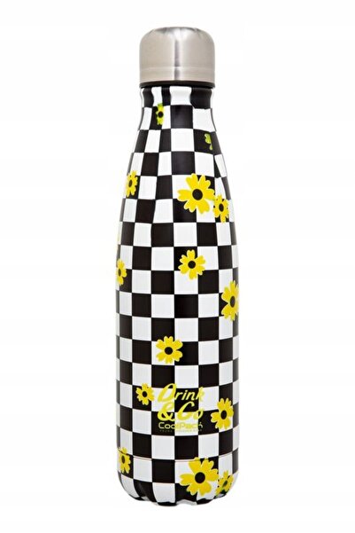 NO BRAND Cană termos metalică 500 ml cu flori