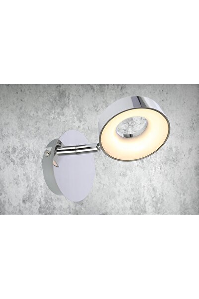 NO BRAND Aplică de perete Candellux argintie cu sursă de lumină LED integrată...
