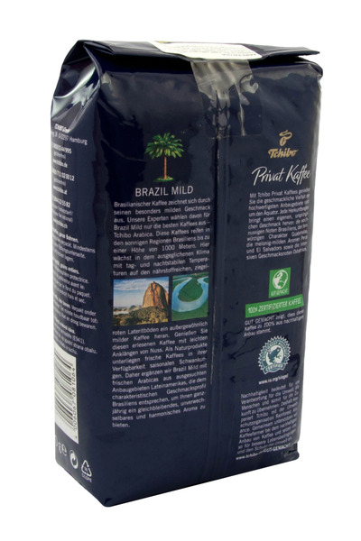Tchibo Privat Kaffee Brazil Mild Cafea boabe 500g Arabica