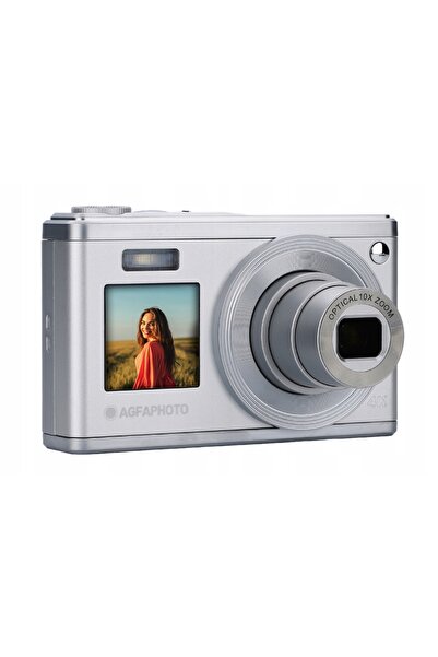 AgfaPhoto DC9200 Cameră digitală cu ecran dublu, video 4K, 50MP, zoom optic 10x