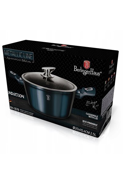 Berlinger Haus OALĂ TRADIȚIONALĂ CU CAPAC, 2,5 L, AQUAMARINE METALLIC LINE BH...