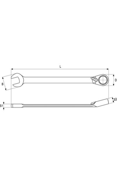 yato Cheie cu clichet de 32 mm, CRV, cromată, 72 de dinți, pentru atelier