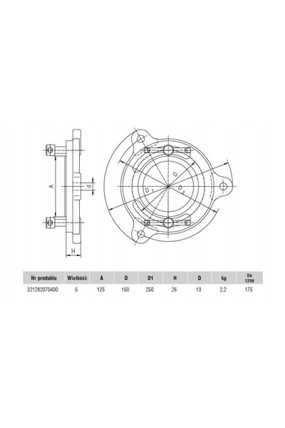 Bison Bază rotativă pentru menghină 1250-175 175mm 1282-5