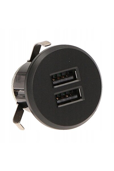 Orno Încărcător dublu 2x USB 3,4A 5V CC încorporat în blat, negru