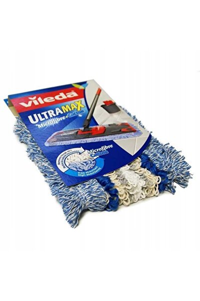 Vileda 2x Rezervă mop plat Ultramax din microfibră și bumbac