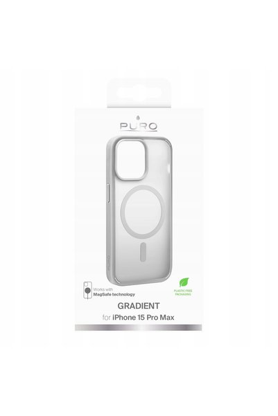 NO BRAND Husă din silicon MagSafe pură pentru iPhone 15 Pro Max cu funcție de...