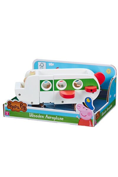 TM TOYS AVION DE LEMN PEPPA PIG CU FIGURINE