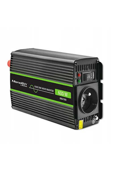 Qoltec Convertor de tensiune monolit |   300W |   600W |   12V la 230V |   Pur