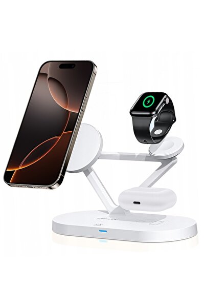 NO BRAND ÎNCĂRCĂTOR FĂRĂ FIR TECH-PROTECT 3 ÎN 1 QI 15 W PENTRU IPHONE MAGSAF...