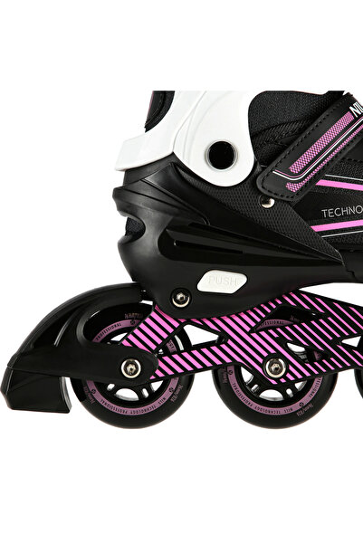 Nils Extreme Rolele reglabile pentru patinaj recreativ pentru femei, negru-ro...