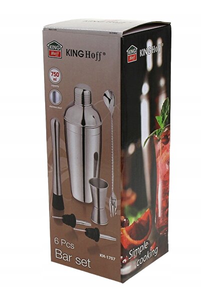Kinghoff SET DE BĂUTURI BARMAN SZEJKER - SHAKER 6 piese