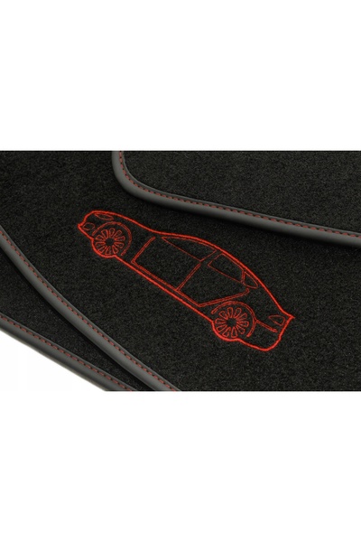NO BRAND Covorașe de catifea cu inscripții sportive pentru Tesla Model S