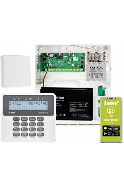 SATEL PERFECTA 16 LTE KIT ALARMĂ SMS APlicație mobilă 4x BOSH