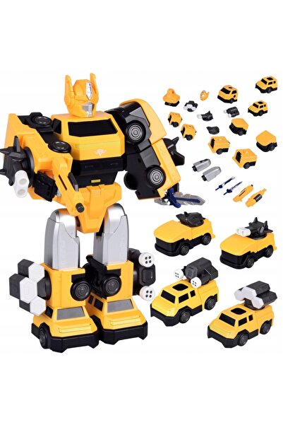 Jokomisiada Jucărie Robot Transformabil Magnetic 2-în-1 – figurină mare – acc...