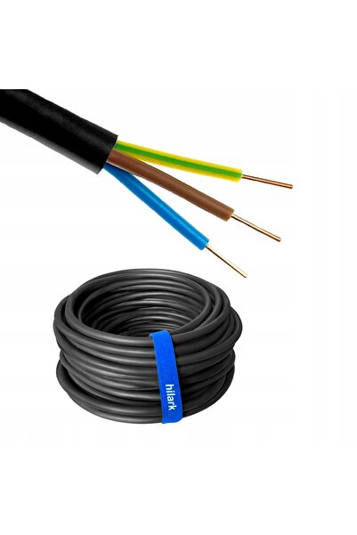 NO BRAND Cablu YKY 3x1,5mm² 0,6/1kV cablu de împământare 50m