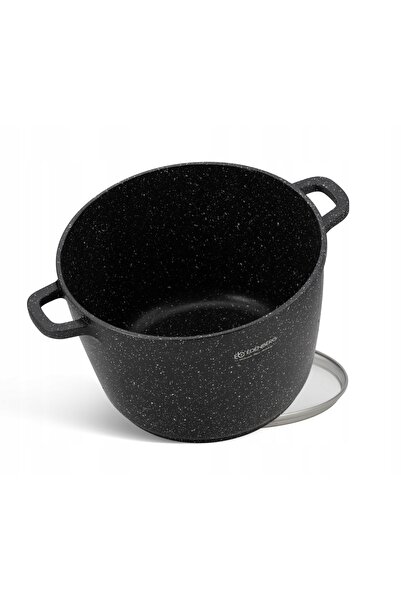 EDENBERG GARNEK 24CM 6,2L VAS TRADIȚIONAL DIN PIATRĂ CU CAPAC, PENTRU INDUCȚI...