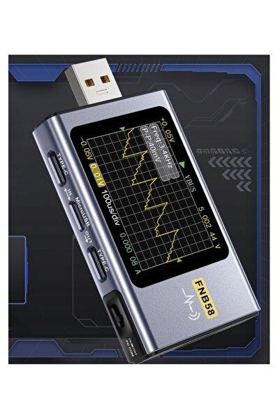 FNIRSI Tester multifuncțional USB C FNB58 Analizor BT + Bluetooth + Măsurare