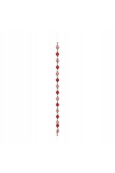 Atmosphera Ghirlandă de Crăciun cu globuri 180 cm roșu și alb