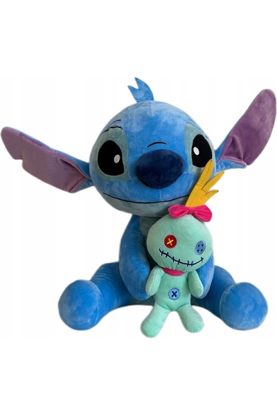 Simba Mascote Disney, jucărie de pluș mare, Stitch și Scrump, pufoase de îmbr...