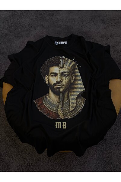 Sprc Mohamed Salah Pharaoh %100 Pamuklu Relax Kalıp Bisiklet Yaka Tshirt