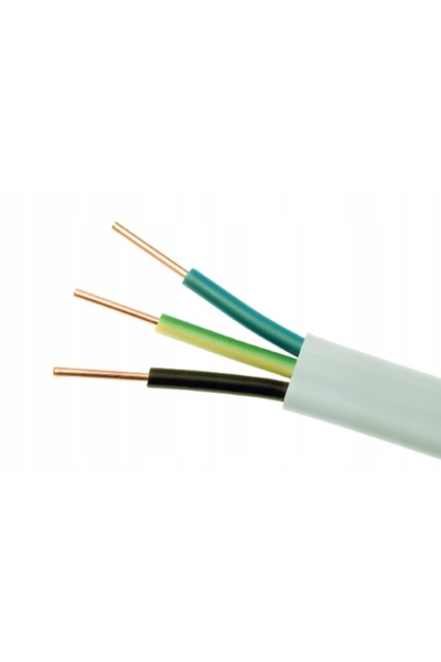 NO BRAND Cablu plat YDYp 3x1,5mm² pentru pardoseală, rolă de 100m
