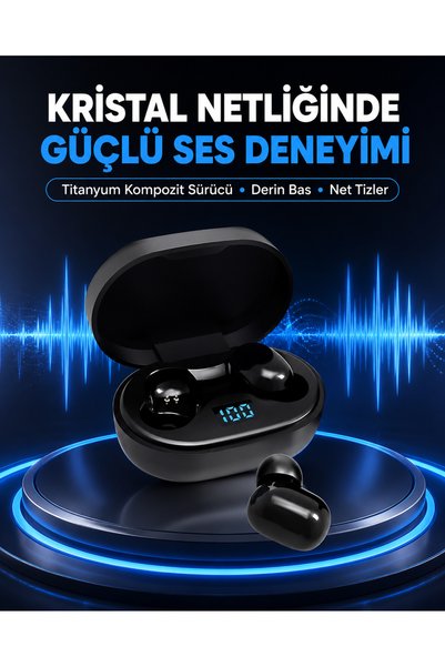 Eco Lounge Titanyum Hoparlörlü Kablosuz Bluetooth Kulaklık Yeni Nesil