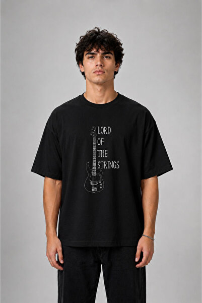 cesita Guitar Guitarist Printed Cotton Black T-Shirt T-Shirt