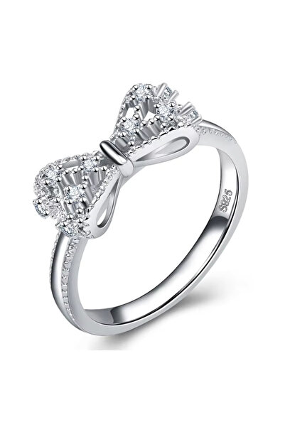 choice2 8 WHITE Sparkling 925 Sterling Silver Color Wedding Rings for Women C...