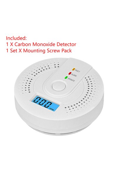 Alloet 1PCS 5-1PCS Digital Carbon Monoxide Detector Sound & Light Warning Sen...